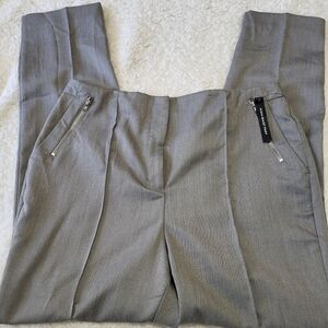 NWT Worthington Women’s Gray Dress Pants Size 14 Zip Pocket Career Slacks